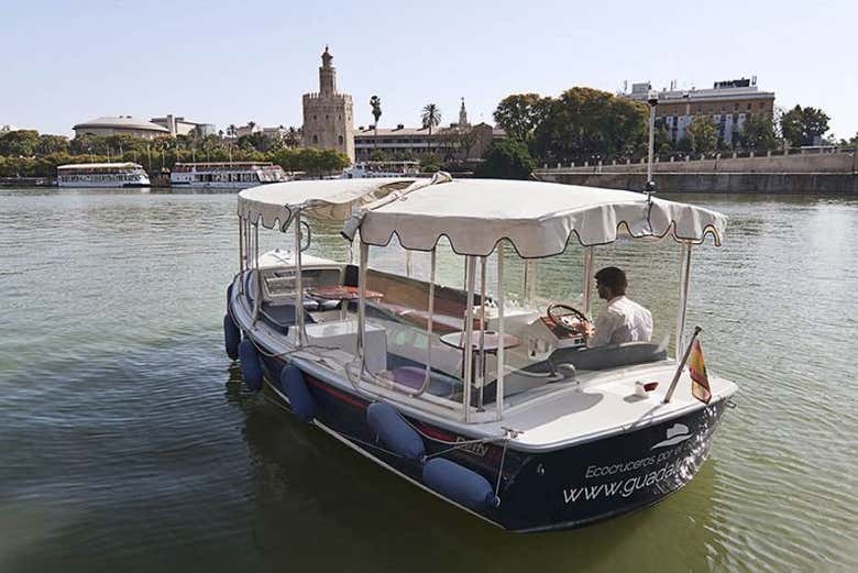 Passeio de barco privado pelo rio Guadalquivir